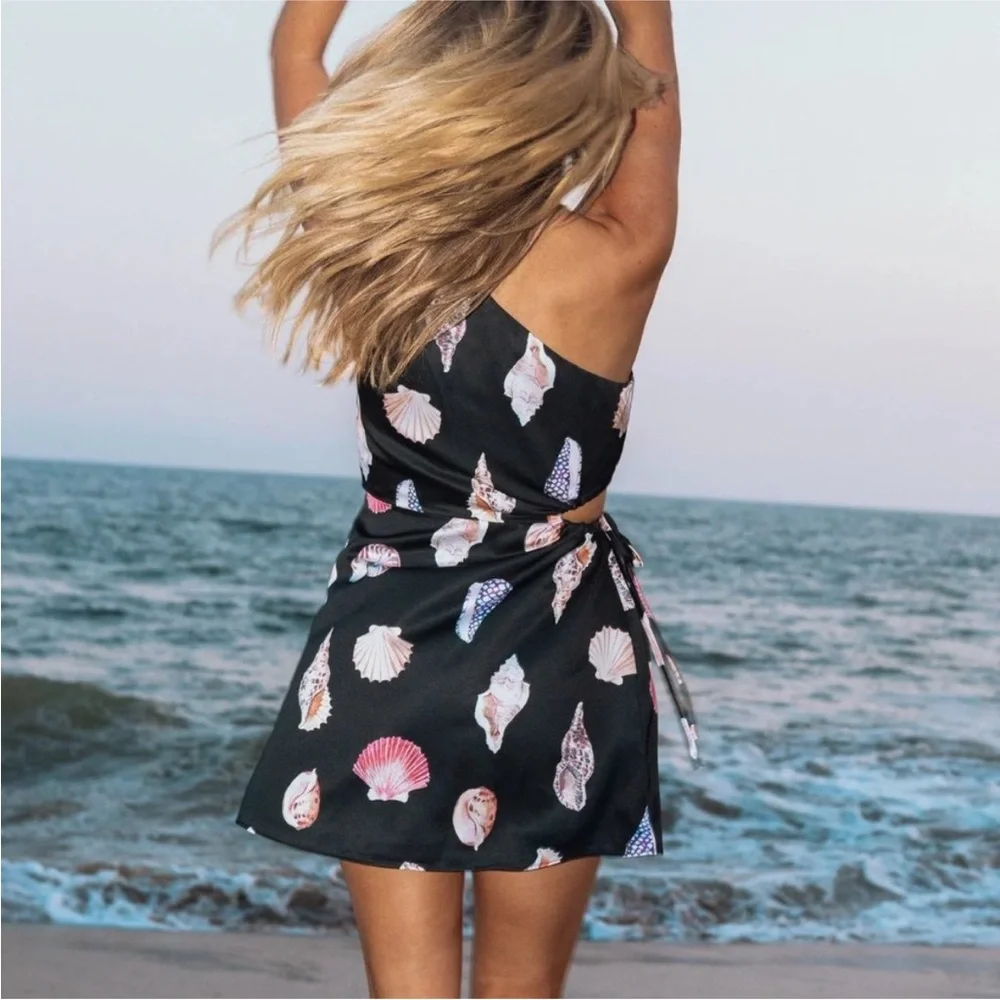 Show Me Your MuMu Black Seashell Mini Dress - Picture 3 of 11